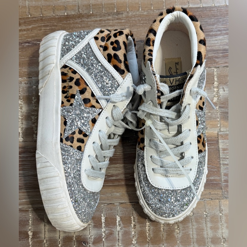 Vintage Havana Always Glitter Leopard High Top Sneakers
